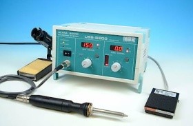 Ultrasonic soldering store station